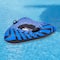 Pool Central 3.2ft. Inflatable Triangle Black & Blue Ride-On Pool Float & Snow Tube